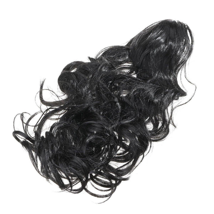 New 24inch Long Hair Extension Bun Wig PonyTail Matte High Temperature Silk Chemical Fiber Claw Clip - MRSLM