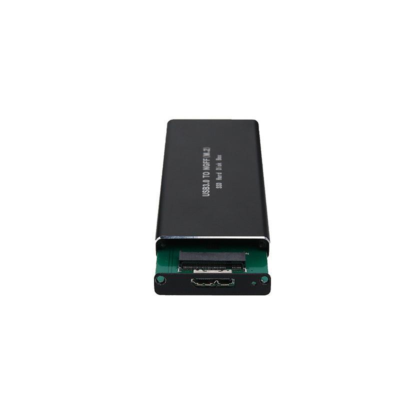 HONWIN CS-M2O1 2.5 inch SSD HDD Enclosure M.2 NGFF to USB3.0 Mechanical Solid State Hard Drive Case Hard Drive Disk Enclosure for Windows (Black) - MRSLM