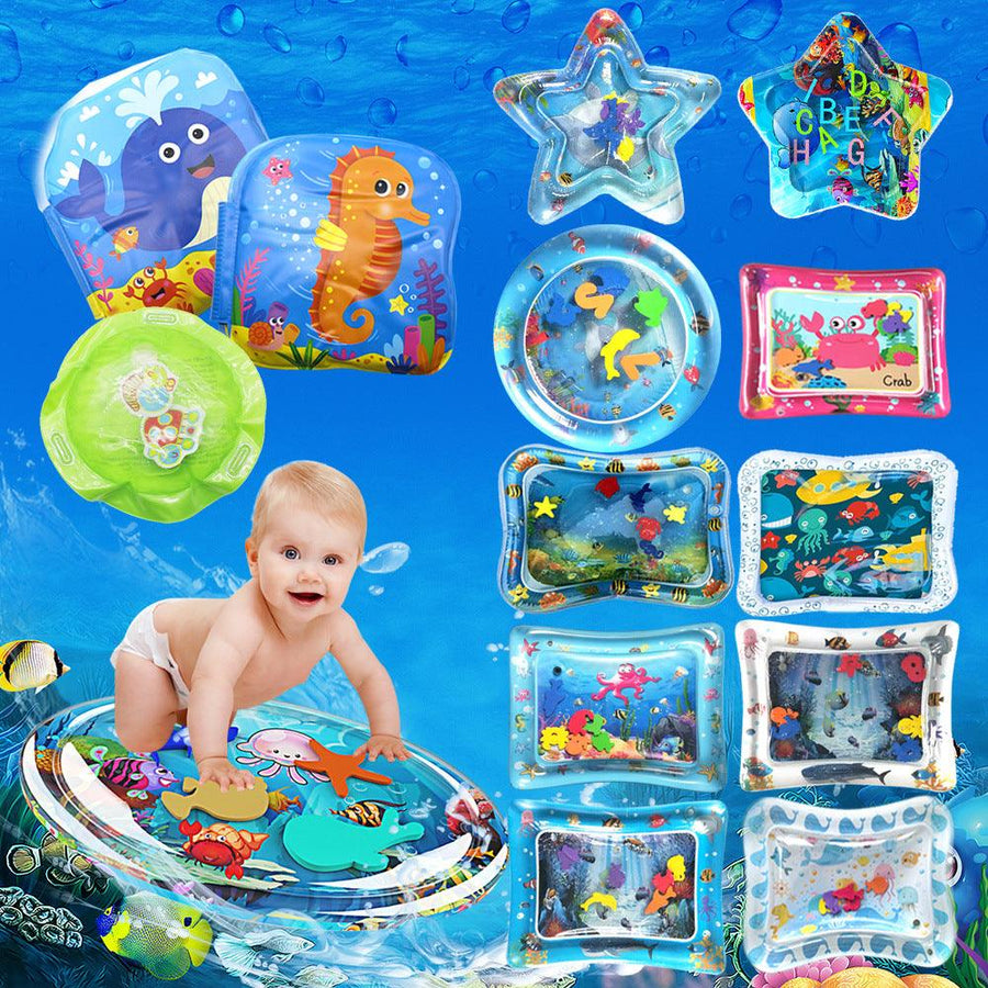 Inflatable Toys Water Play Mat Infants Baby Toddlers Perfect Fun Tummy Time Play - MRSLM