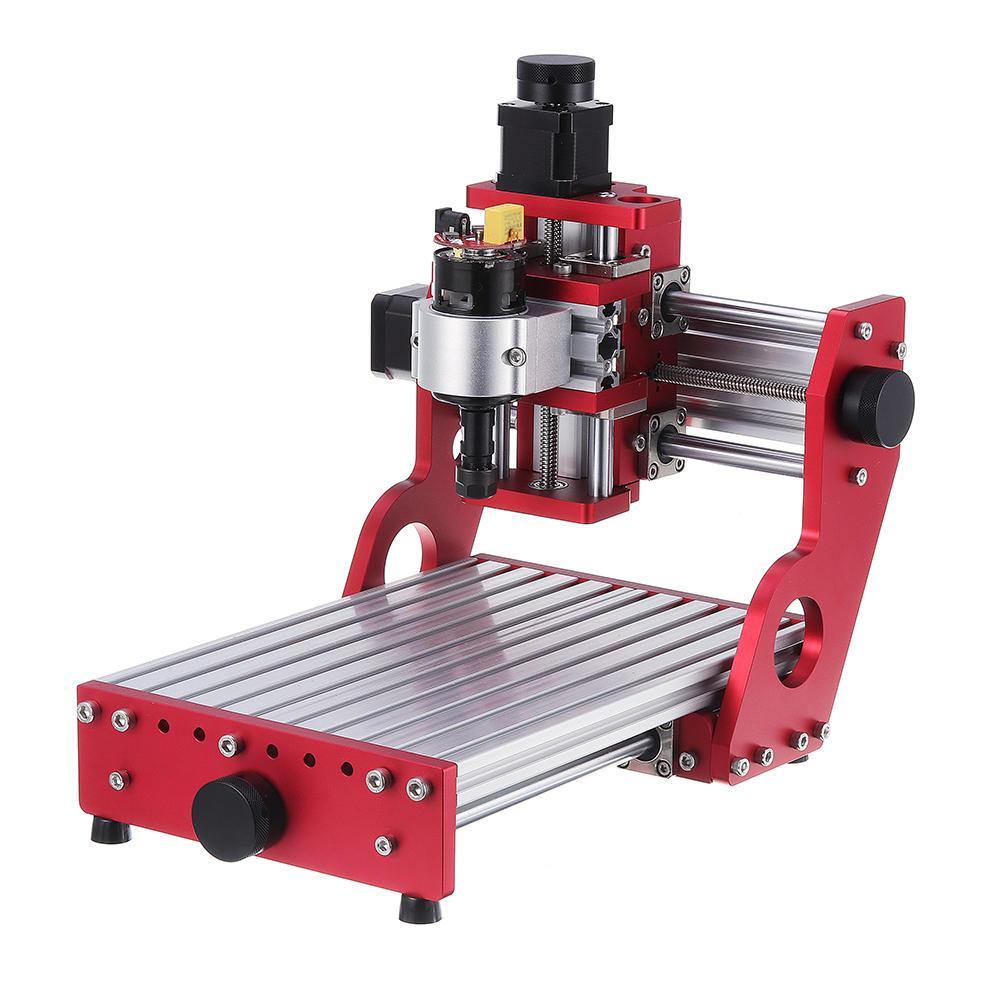 Red 1419 3 Axis Mini DIY CNC Router Standard Spindle Motor Wood Carving Engraving Machine Milling Engraver Woodworking - MRSLM