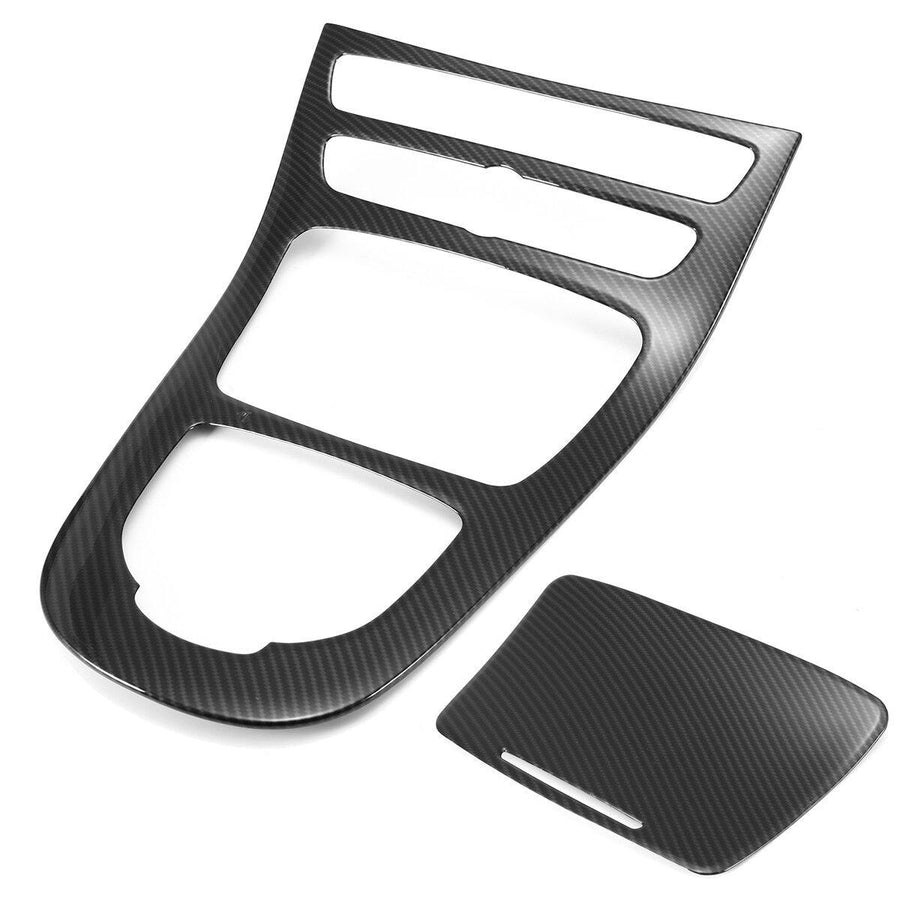 Carbon Fiber Style Console Gear Panel Cover For Mercedes Benzs E-Class W213 16-17 - MRSLM