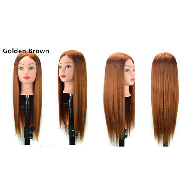23'' Hairdressing Training Mannequin Practice Head Styling Salon + Free Clamp - MRSLM