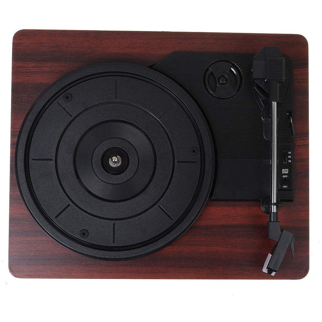 MDY-1305-1 33 45 78 RPM Record Player Antique Gramophone Turntable Disc Vinyl Audio RCA R/L 3.5mm - MRSLM