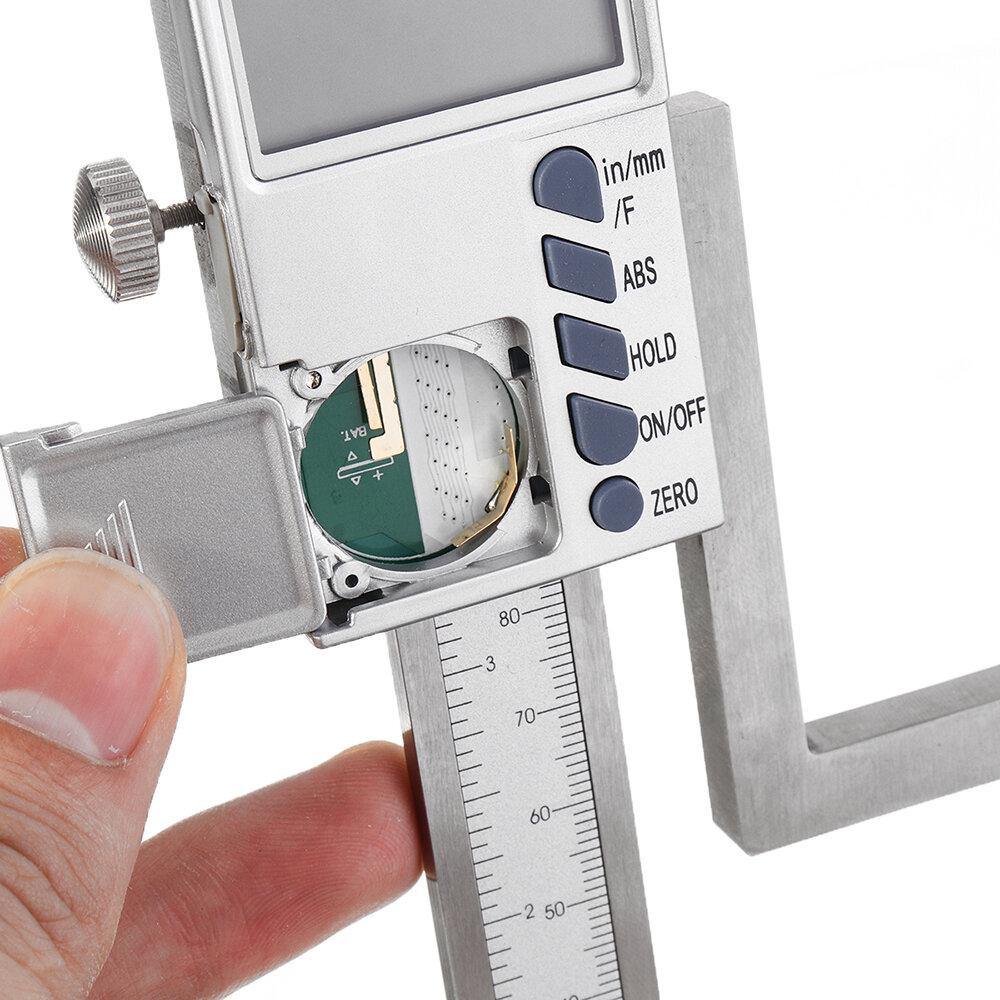 0-150mm Woodworking Fraction/Inch/mm Digital Height Gauge with Magnetic Base Stainless Steel Vernier Caliper Electronics Marking Ruler Measure Scriber for Table Saw Router Table - MRSLM