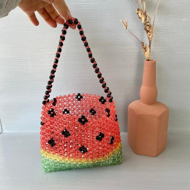 Handmade Watermelon Casual Beaded Women's Handbag - MRSLM