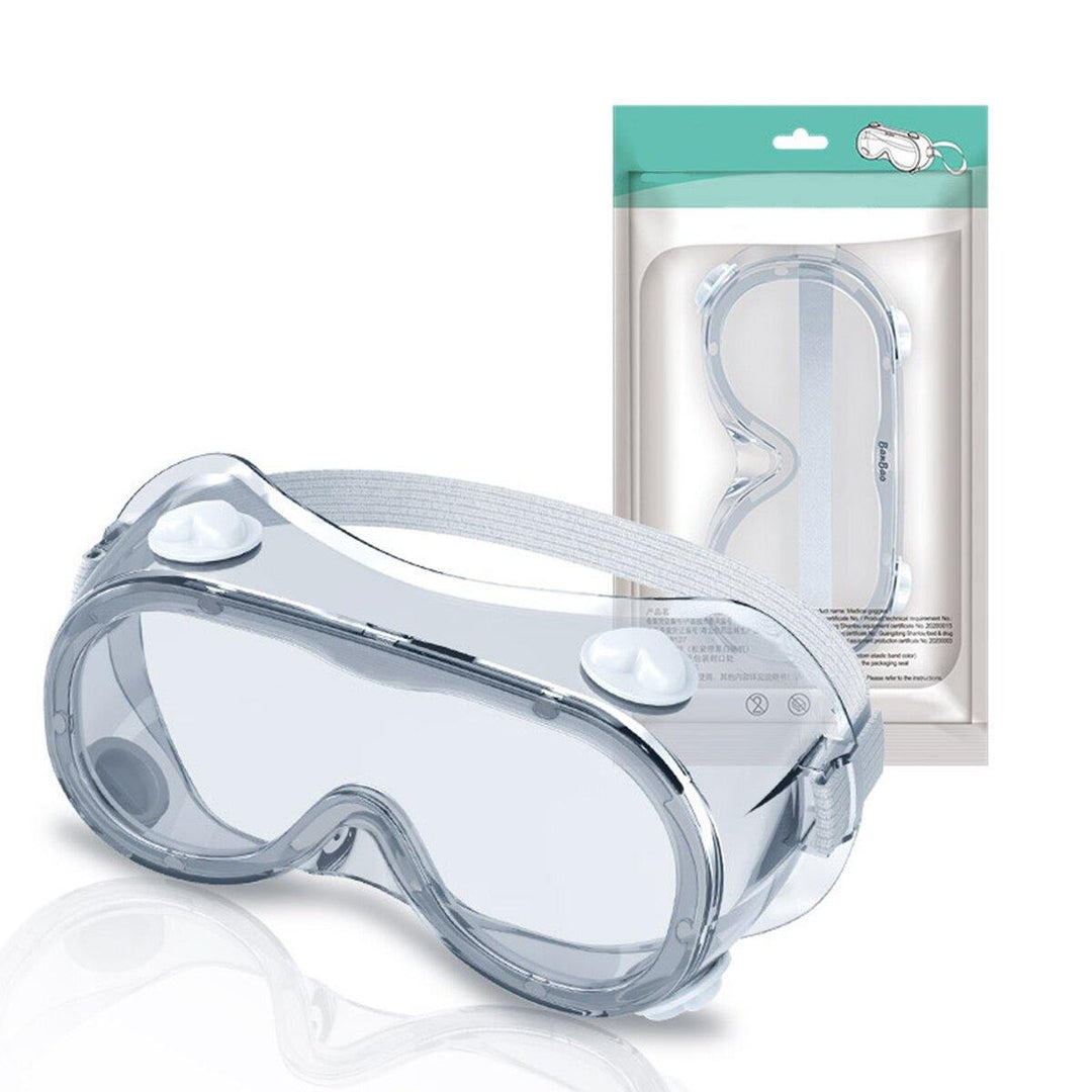 FDA CE Safety Goggles Anti Fog Dust Protective Goggles Splash-proof Glasses Lens Lab Work Eye Protection - MRSLM