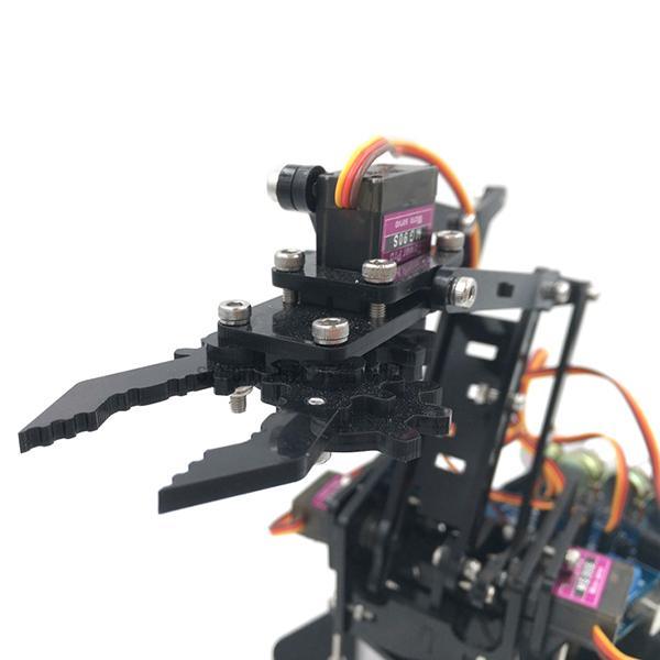 URUAV DIY 4DOF Robot Arm 4 Axis Acrylic Rotating Mechanical Robot Arm With R3 4PCS Servo - MRSLM