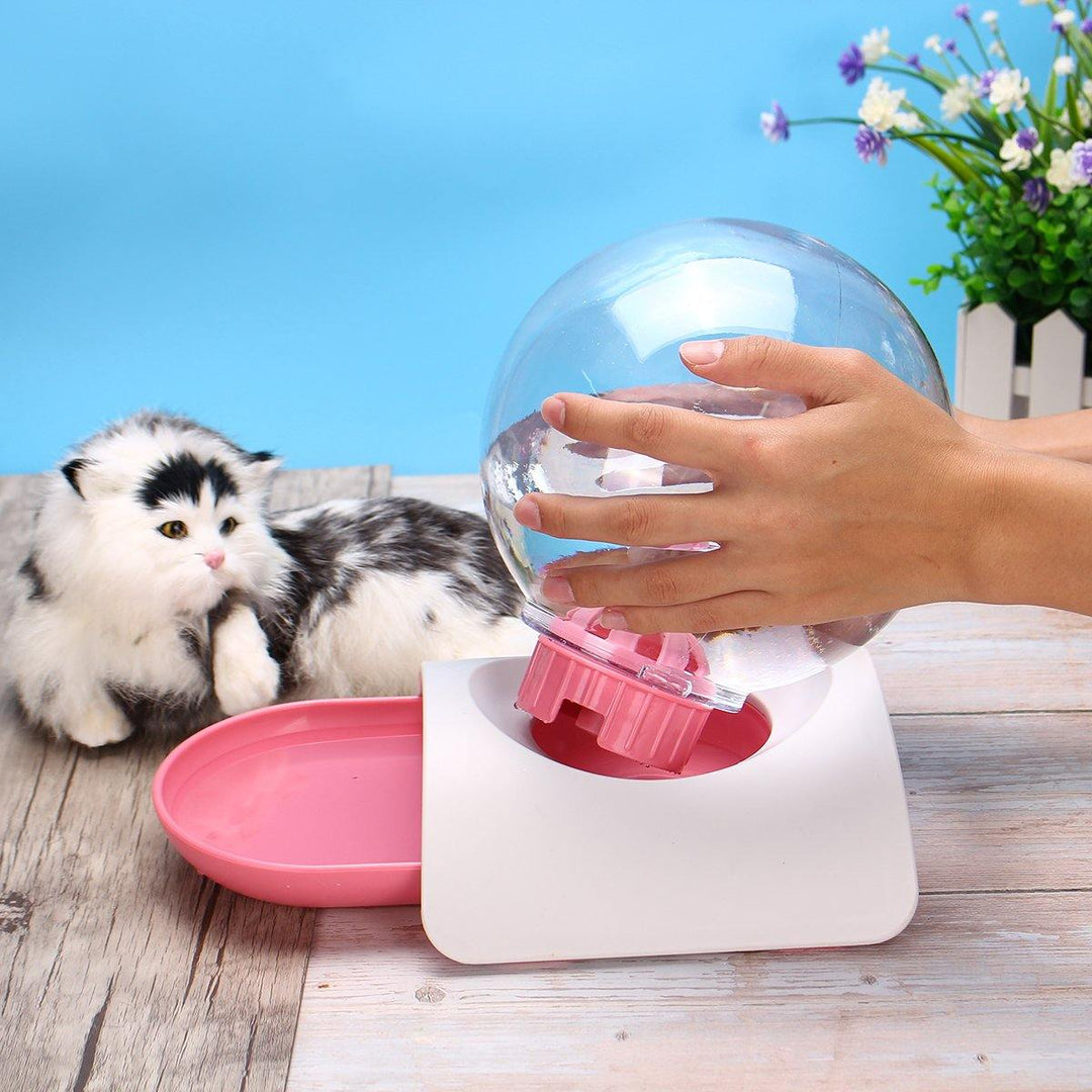 2.8L Automatic Pet Water Dispenser Cat Dog Large Drinking Bowl No Electricity Waterer - MRSLM