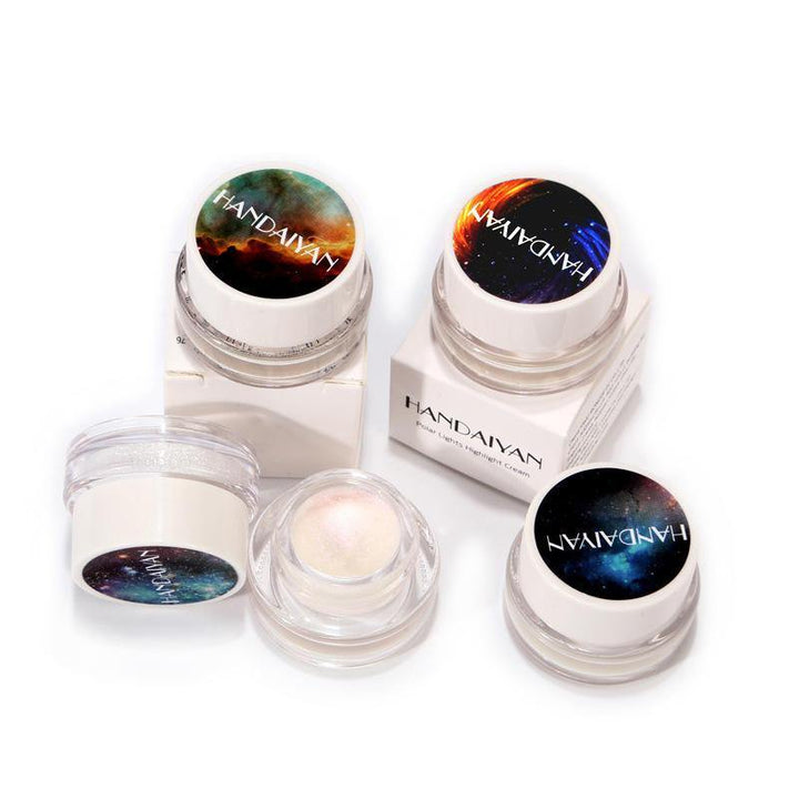 6 Colors Face Shimmer Highlighters Cream Pressed Loose Powder Makeup Colorful - MRSLM