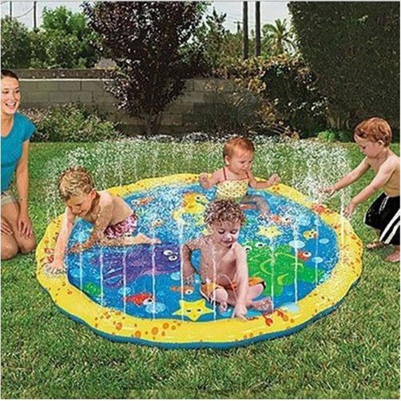 Summer Children's Outdoor Play Water Games Beach Mat Lawn Sprinkler Cushion Toys - MRSLM