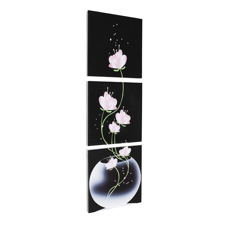 3Pcs Canvas Print Paintings Flower Oil Painting Wall Decor Decorative Printing Art Picture Frameless/Framed Home Office Decoration - MRSLM