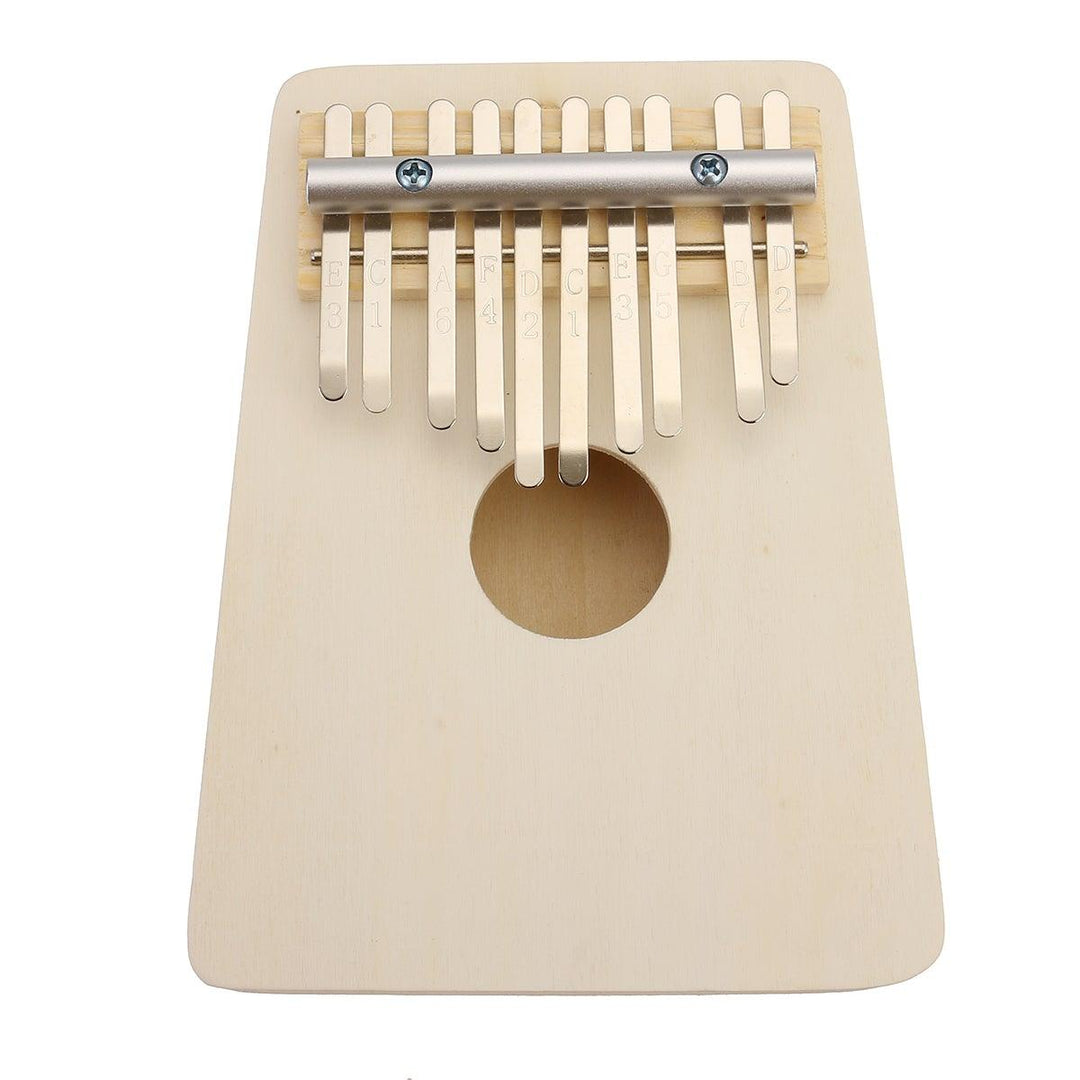 10 Keys Kalimba Wood Thumb Piano Finger Keyboard Musical Instrument w/Tuning Hammer - MRSLM