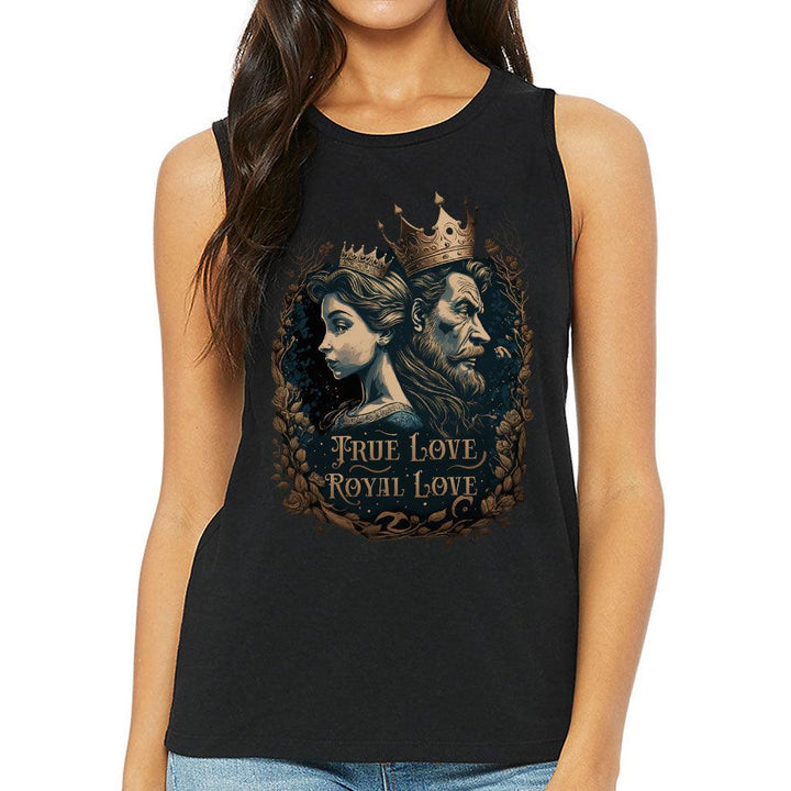 Royal Love Women's Muscle Tank - Printed Tank Top - Colorful Workout Tank - MRSLM