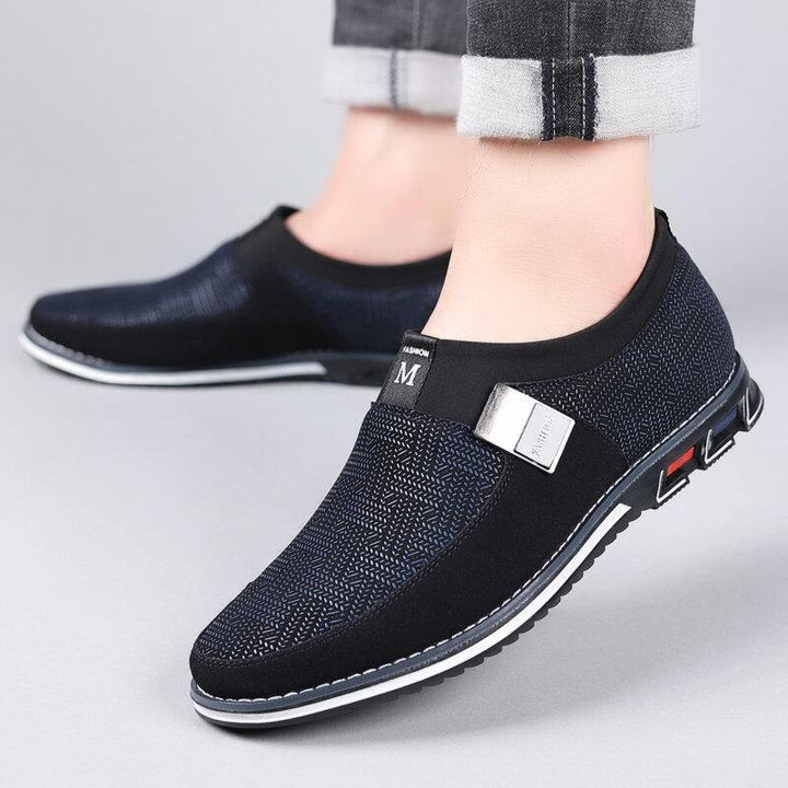 Men Breathable Non Slip Comfy Soft Bottom Slip On Casual Business Loafers Shoes - MRSLM