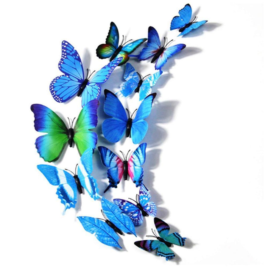 12pcs 3D Butterfly Design Decal Art Wall Stickers Room ations Home - MRSLM
