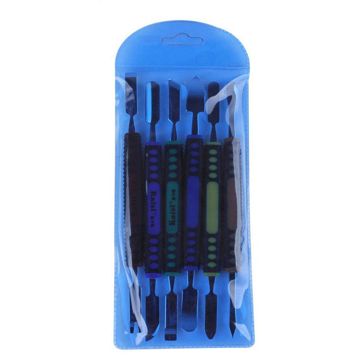 Kaisi 6Pcs Dual Ends Metal Spudger Set Phone Pry Opening Repair Tool Kit Hand Tool Sets for iPhone for iPad Tablet Mobile Phone - MRSLM