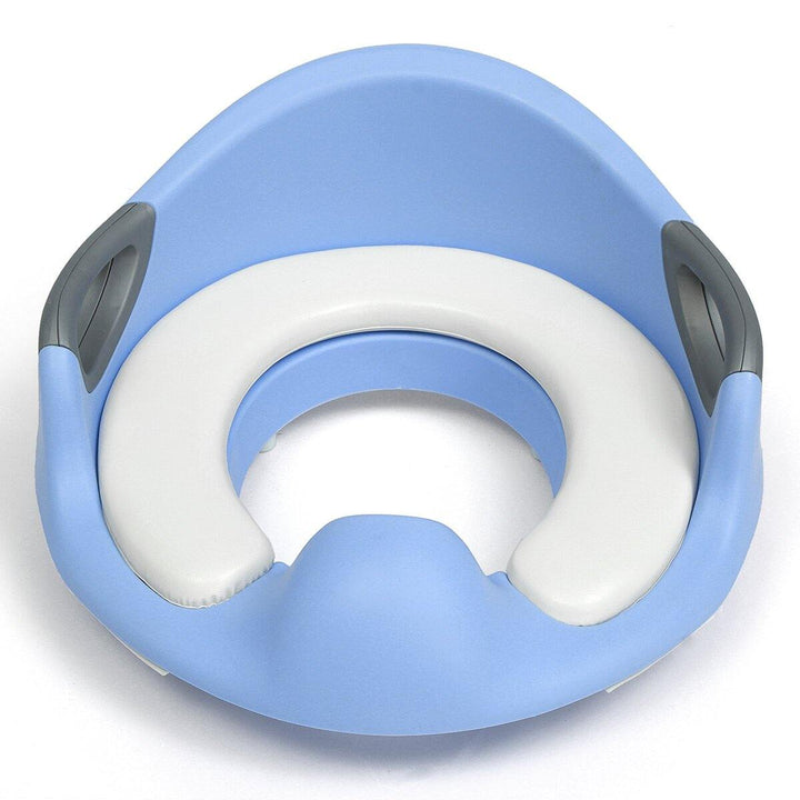 Children Toilet Seat Anti-slip Ergonomic Design Food-grade Material Soft Seat Cushion Seat White/ Blue/ Pink - MRSLM