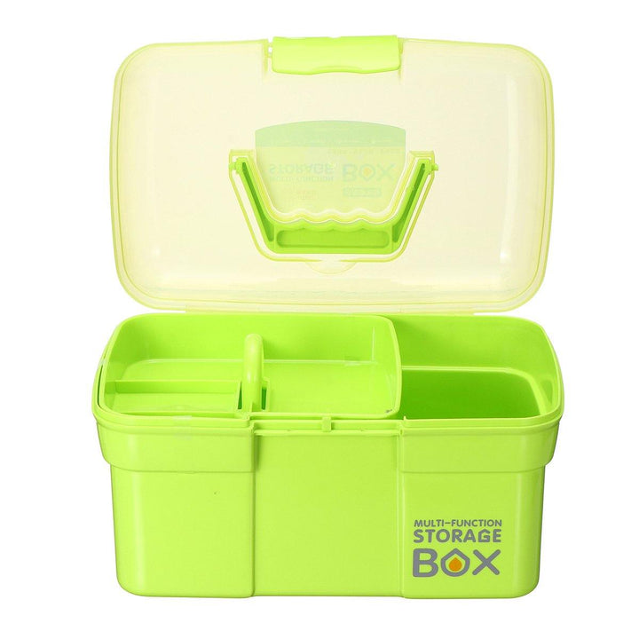 27×17×17cm Mini HandHeld Double Deck Manicure Tools Storage Case Box Parts Storage Box - MRSLM