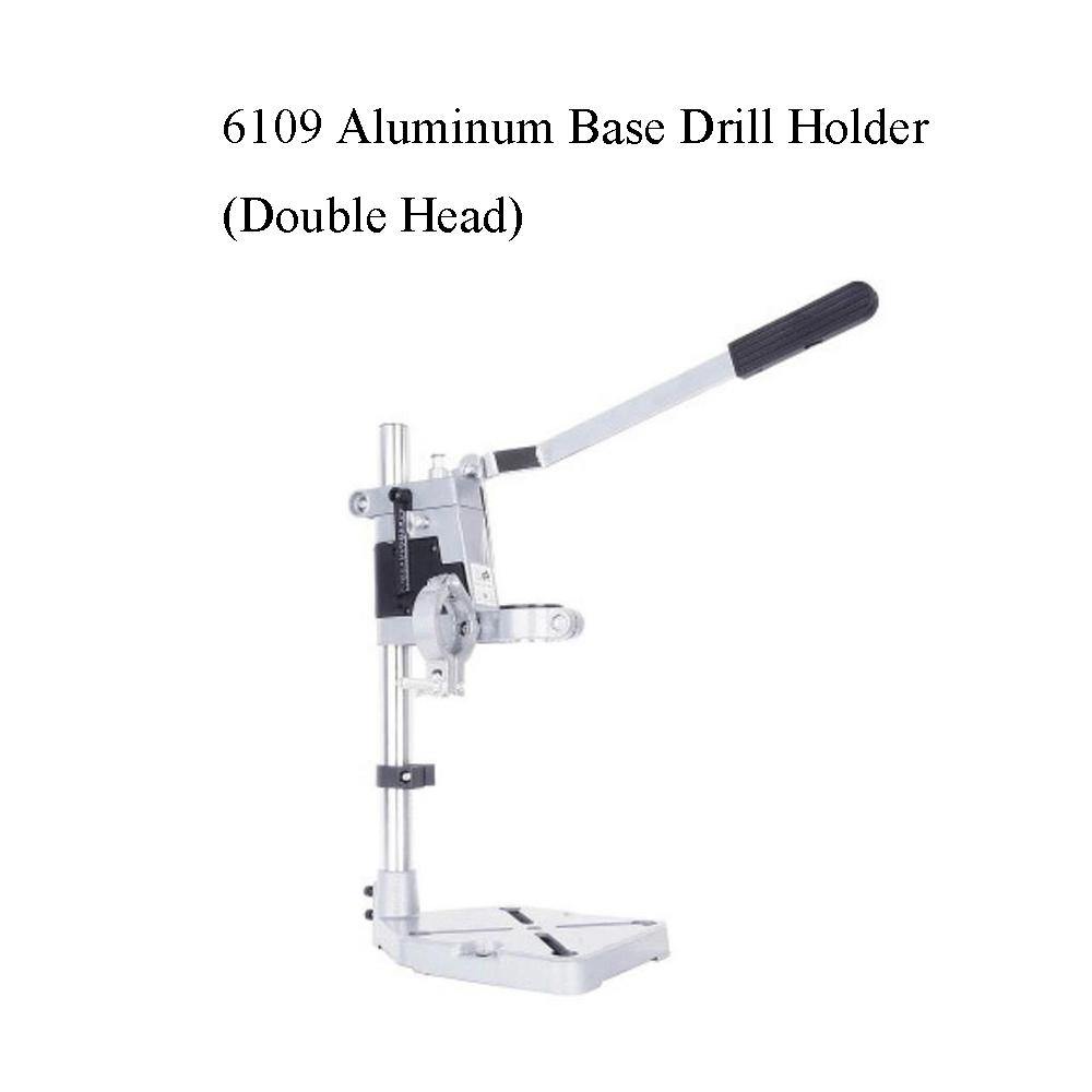 Electric Drill Bracket 400mm Single/Double Head Drilling Holder Grinder Rack Stand Clamp Bench Press Stand And Aluminum Flat Nose Pliers - MRSLM