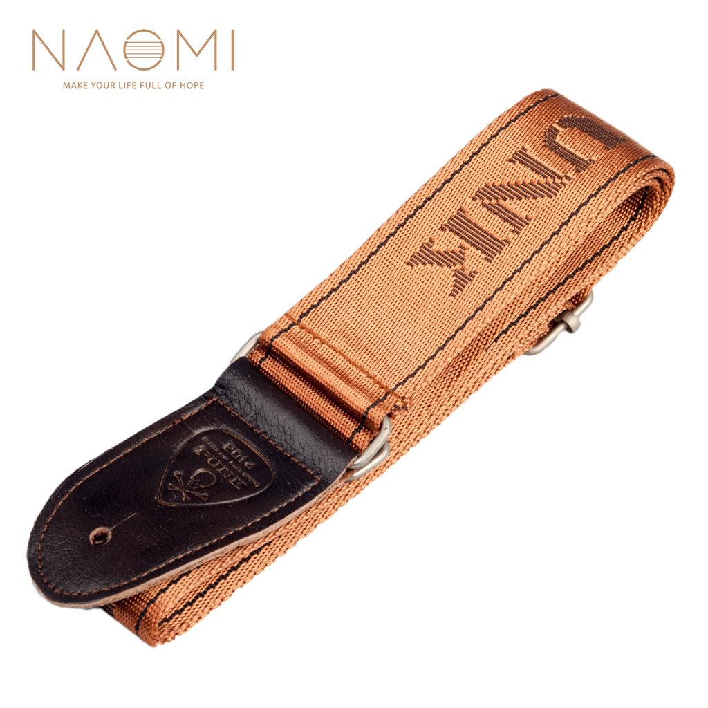 NAOMI Guitar Strap Adjustable Guitar Strap Belt For Guitar & Electric Guitar & Bass Guitar Parts Accessories Coffee Color New - MRSLM