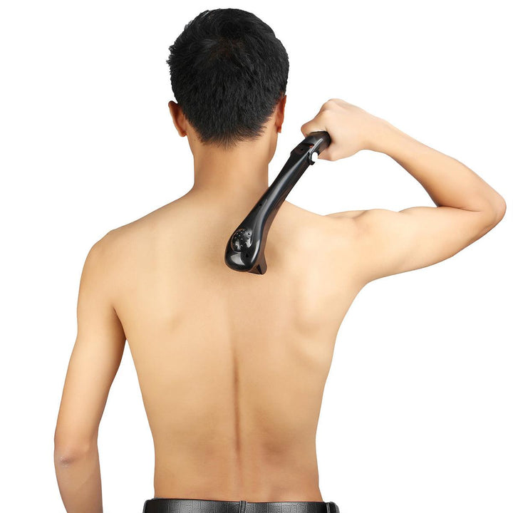 Electric Back Hair Shaver Foldable Trimmer Body Mens Shaving Groomer - MRSLM