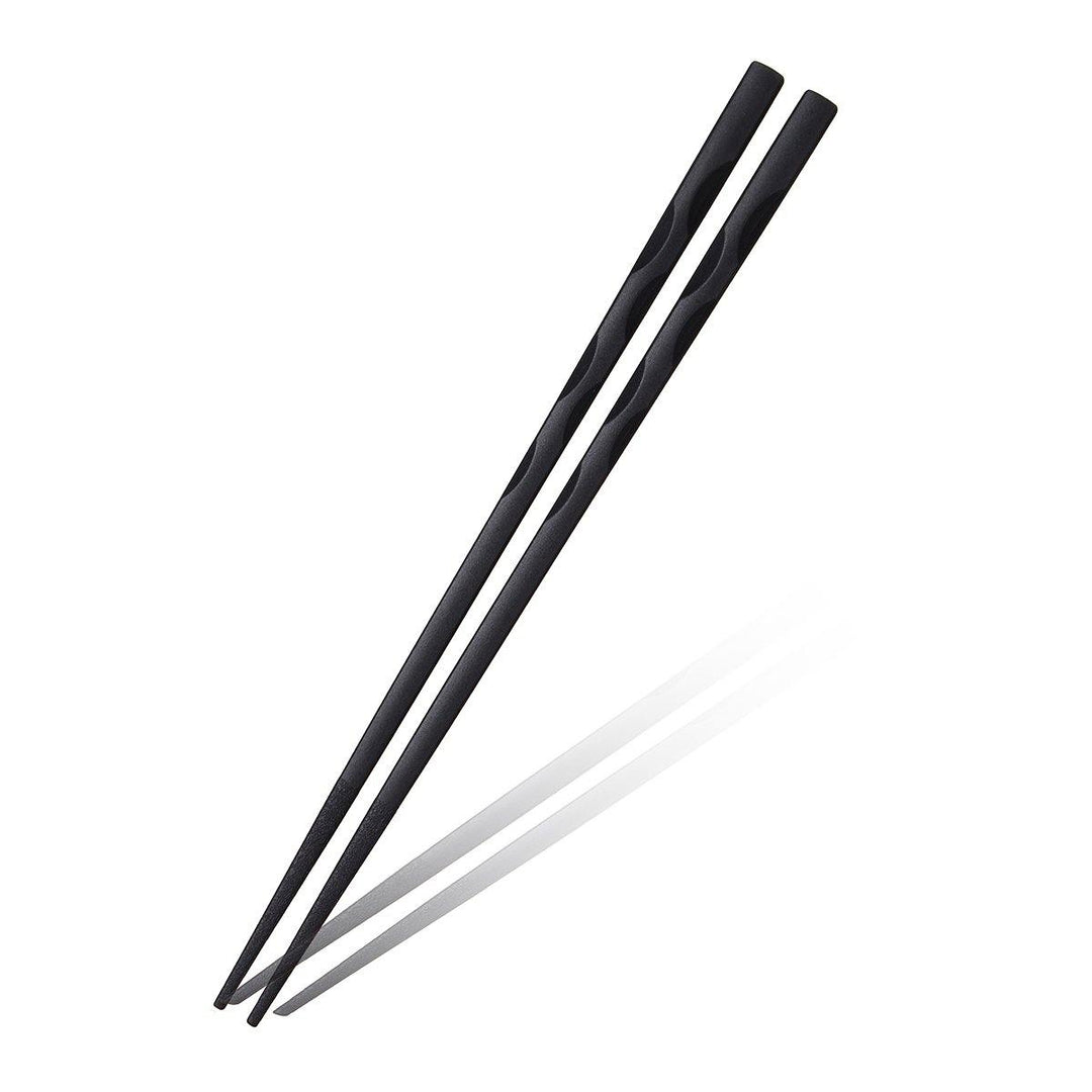 5Pairs (10 PCS) Alloy Non-Slip Reusable Chopsticks Sushi Set Chinese Food Chop Sticks Tableware - MRSLM