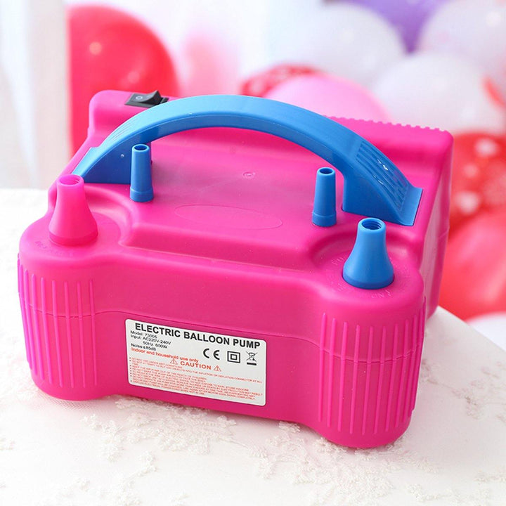 600W Portable Two Nozzle Color Air Blower Electric Balloon Inflator Pump - MRSLM