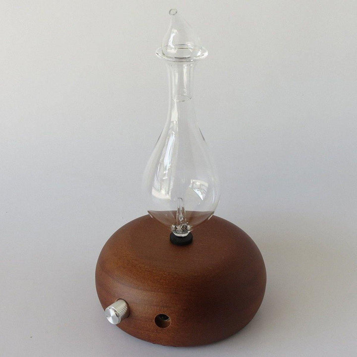 Wood & Glass Pure Essential Oils Diffuser Aromatherapy Machine Air Nebulizer Adjustable - MRSLM