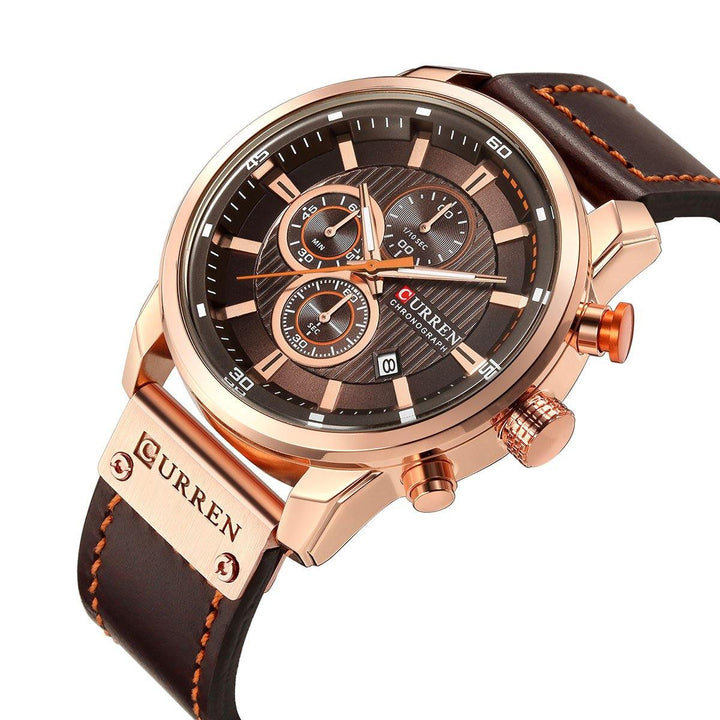 CURREN 8291 Casual Style Multi Function Quartz Watch Date Display Men Wrist Watch - MRSLM