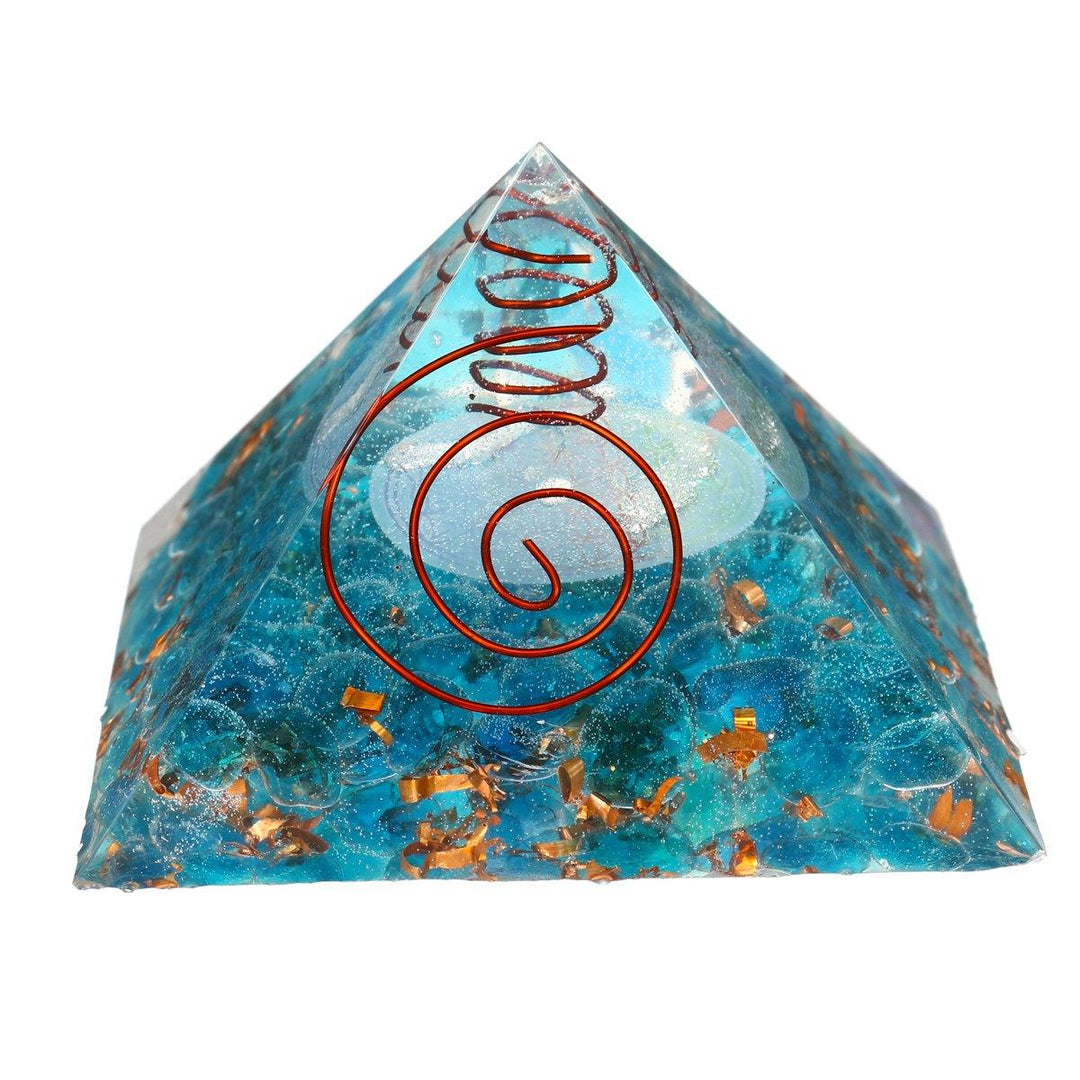 Natural Pyramid Crystals Gemstone Meditation Yoga Healing Energy Stone 70-75mm - MRSLM
