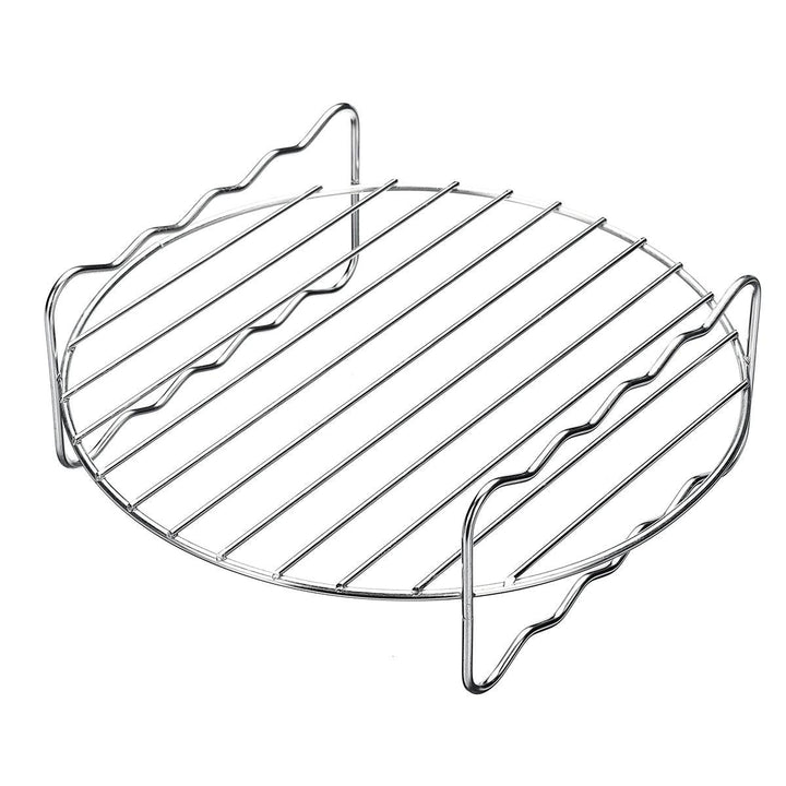 8Pcs 8 Inch Air Fryer Accessories Set Chips Dish Baking Pizza Pan Kitchen Toolss 5.2~5.8QT - MRSLM