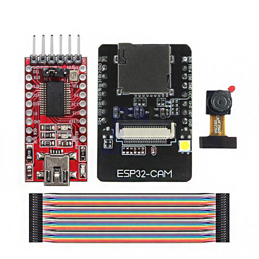 ESP32-CAM WiFi + bluetooth Development Board ESP32 with FT232RL FTDI USB to TTL Serial Converter 40 Pin Jumper - MRSLM