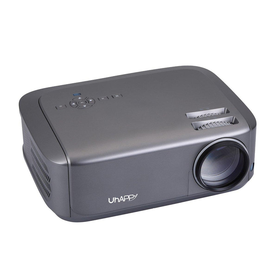 UHAPPY U68 Pro Mini LCD Projector 1280x768dpi HD 3500 Lumens LED Projector Mini Home Theater WIFI HDMI USB AV VGA 1GB+8GB Android Version (Grey) - MRSLM