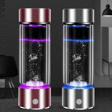 Portable Ionizer Water Bottle Hydrogen Rich Ionizer Maker Electrolysis Glass Cup - MRSLM