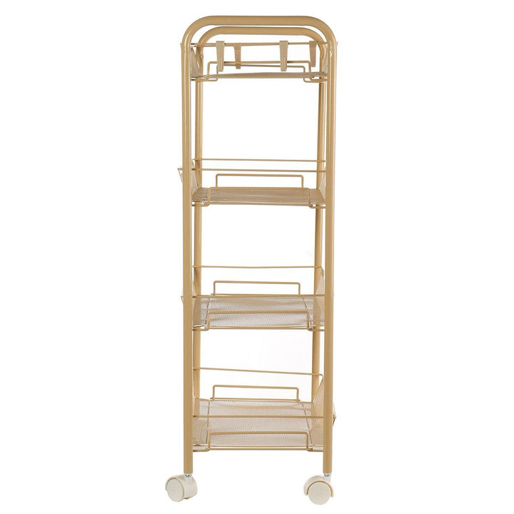3/4/5 Tier Rolling Trolley Storage Holder Rack Organiser Home Office Kitchen Bathroom - MRSLM