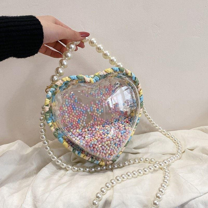 Transparent Pearl Portable Messenger Bag - MRSLM