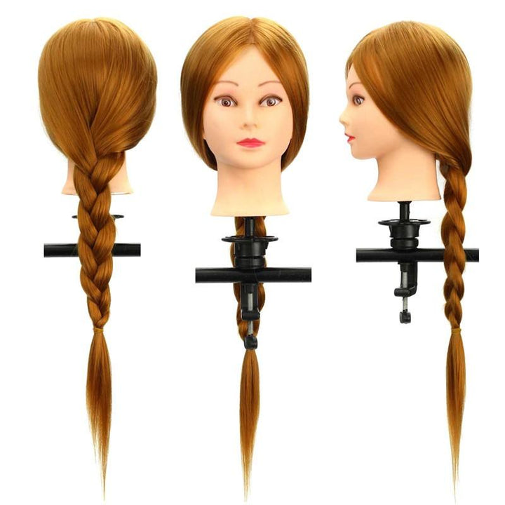 30% Real Human Long Hairdressing Cut Mannequin Hair Training Head Salon - MRSLM