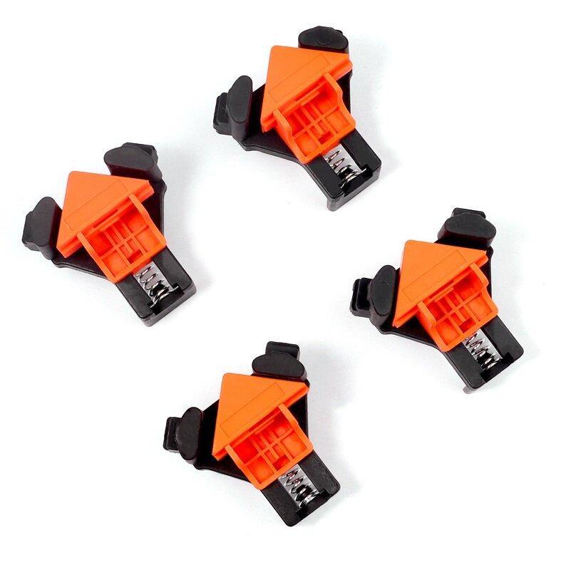 4PCS 90 Degree Right Angle Clamp Fixing Clips Picture Frame Corner Clamp Woodworking Hand Tool - MRSLM