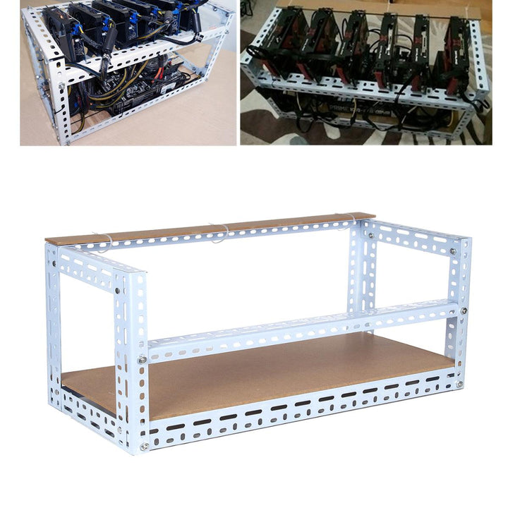 DIY Miner Mining Frame Case Mining Rig Frame Case for 12 GPU 140cm*35cm*35cm - MRSLM