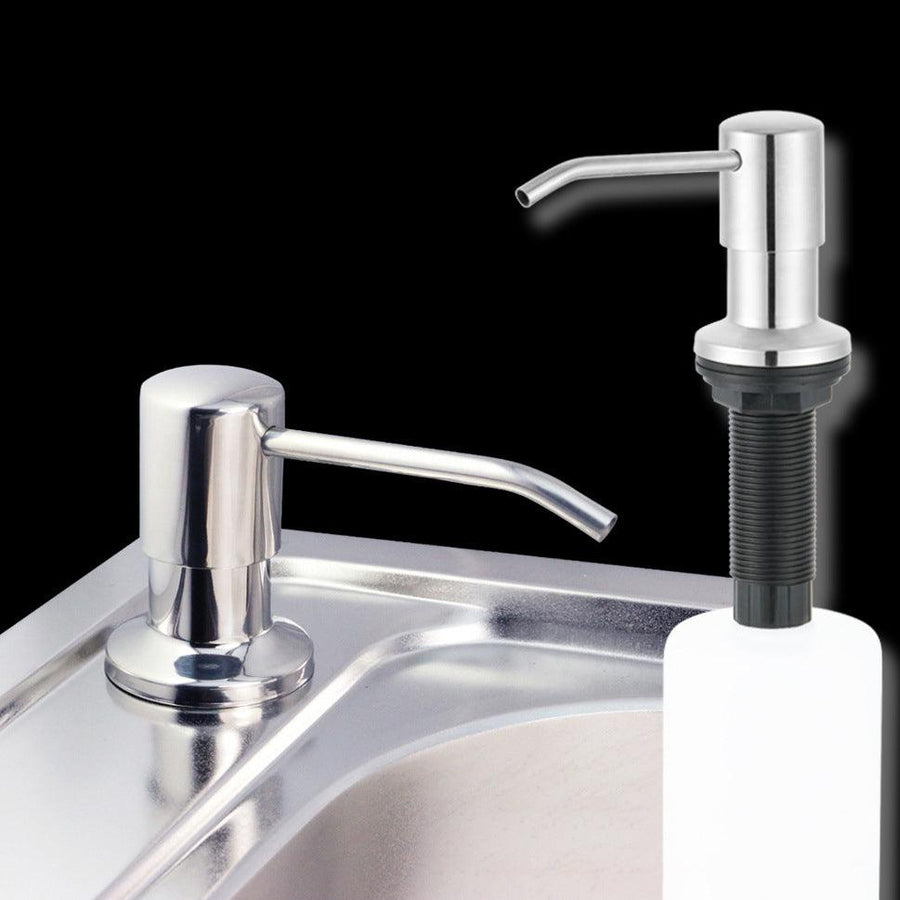500ml Stainless Steel Kitchen Soap Dispenser DIY Sink Liquid Shampoo Lotion - MRSLM