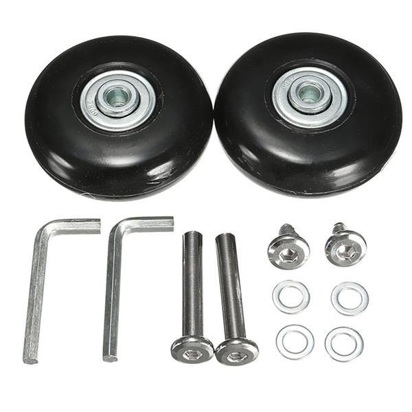 OD 55mm Luggage Suitcase Replacement Wheels Axles and Rubber Repair 2 Set - MRSLM