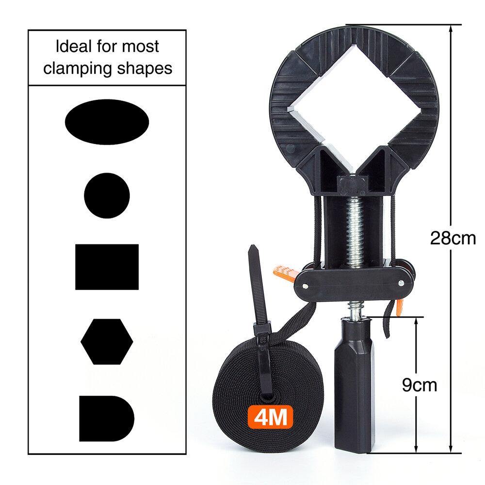 Multifunction Blet Clamp Strap With 90 Degree Right Angle Clip Quick Adjustable Photo Frame Barrel etc.Band Clamp With Box - MRSLM