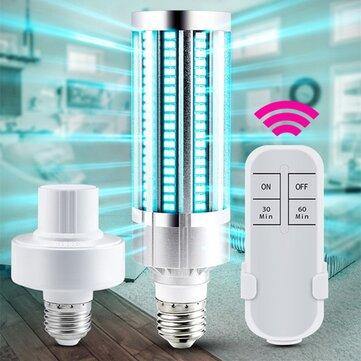 ARILUX 60W AC110V-220V UV Sterilizer Lamp E27 LED UVC Bulb Remote Control Disinfection Light Sterilizer Ozone Kill Bacteria Mites - MRSLM