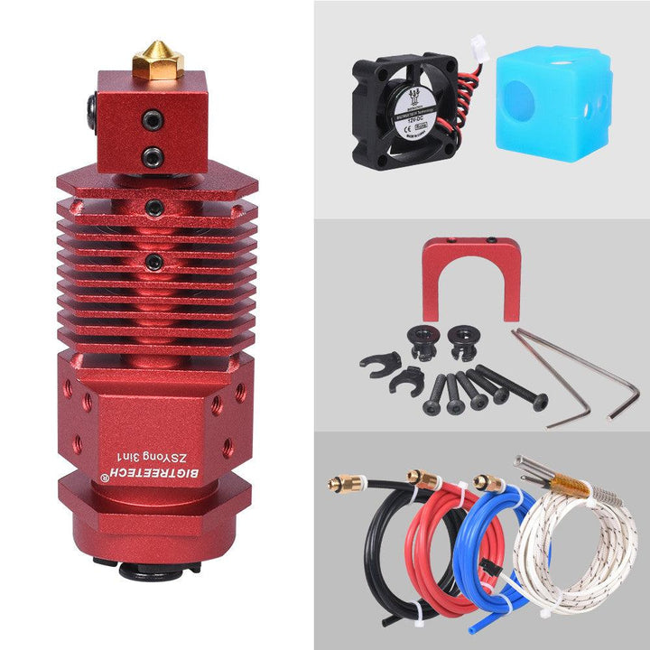 BIGTREETECH® 3 In 1 Out Hotend Bowden Extruder 3D Printer Parts Three Colors Switching Multi-color 12/24V J-head Filament Nozzle For 0.4/1.75mm Titan Bowden Extruder 3D Printer Parts - MRSLM