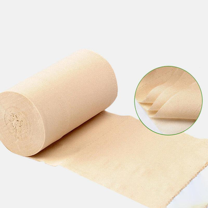50 Rolls Coreless Bamboo Paper Towel Ultra Soft Toilet Paper for Home Hotel Cafe Shop Restaurant - MRSLM