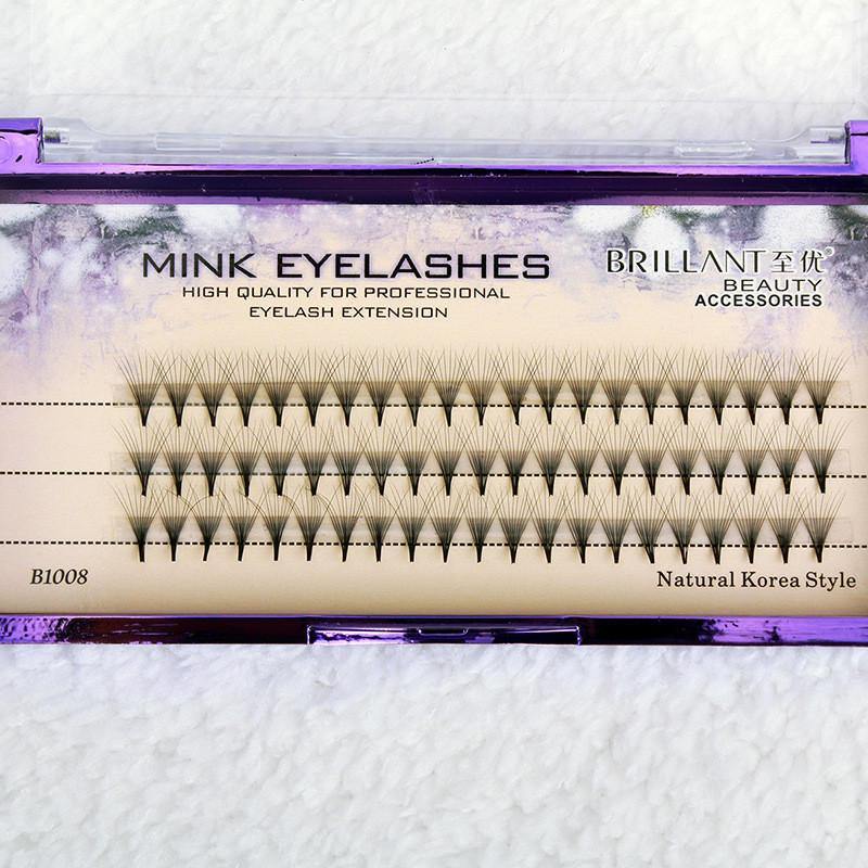 10D Black 8/9/10/12mm False Eyelash Individual Eyelashes Extension Cluster Kit Grafting Eyes Lashes - MRSLM