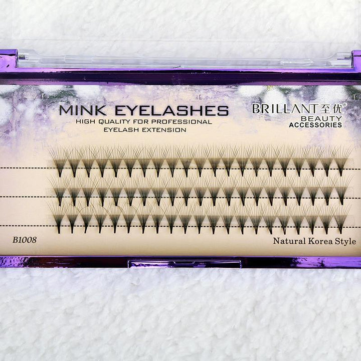 10D Black 8/9/10/12mm False Eyelash Individual Eyelashes Extension Cluster Kit Grafting Eyes Lashes - MRSLM
