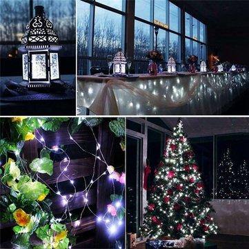 12M 100LED 8 Modes String Light USB Holiday Christmas Decorative Lamp for Home Indoor Party Wedding Garland - MRSLM