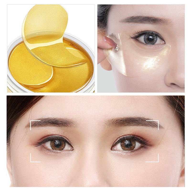 24K Gold Firming Eye Mask Moisturizing Eye Skin 30 Pair Remove Eye Fine Line Eye Mask - MRSLM