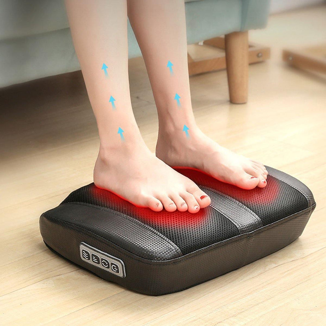 3 Levels Electric Foot Massager Calf Leg Massage Heated Shiatsu Kneading Rolling Machine - MRSLM
